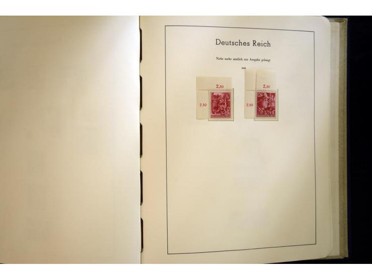 1923/45, sehr schöne vorwiegend postfrische, in den Hauptnummern augenscheinlich komplette Sammlung inkl. Dienst, dabei einig
