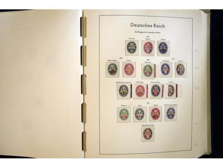 1923/45, sehr schöne vorwiegend postfrische, in den Hauptnummern augenscheinlich komplette Sammlung inkl. Dienst, dabei einig