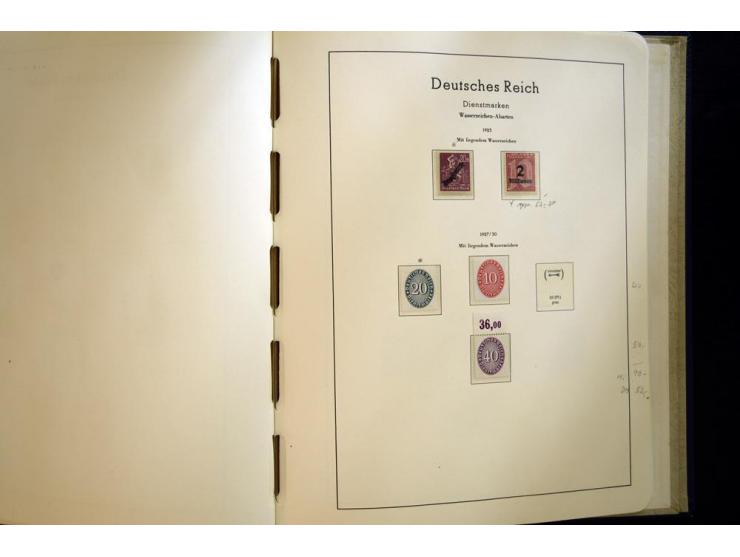 1923/45, sehr schöne vorwiegend postfrische, in den Hauptnummern augenscheinlich komplette Sammlung inkl. Dienst, dabei einig