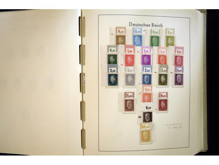1923/45, sehr schöne vorwiegend postfrische, in den Hauptnummern augenscheinlich komplette Sammlung inkl. Dienst, dabei einig