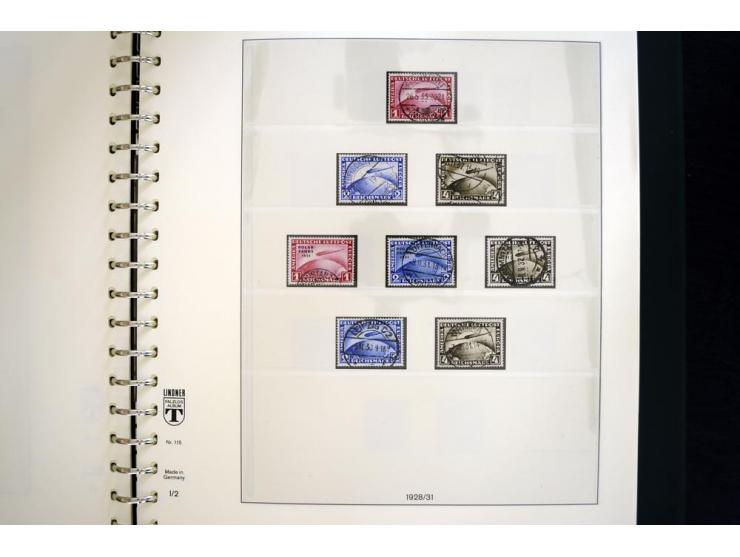 1923/45, gestempelte Sammlung mit allen Blocks und Zeppelinen, vieles BPP-signiert, Bl.2 etwas erhöht sign. Schlegel BPP