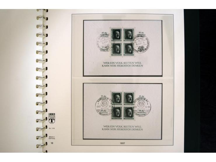 1923/45, gestempelte Sammlung mit allen Blocks und Zeppelinen, vieles BPP-signiert, Bl.2 etwas erhöht sign. Schlegel BPP