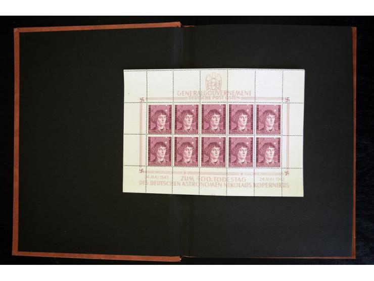 1923/39, postfrische, ungebrauchte und gestempelte Partie mit guten Ausgaben im Einsteckbuch