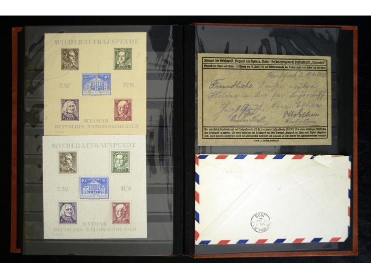 1923/39, postfrische, ungebrauchte und gestempelte Partie mit guten Ausgaben im Einsteckbuch