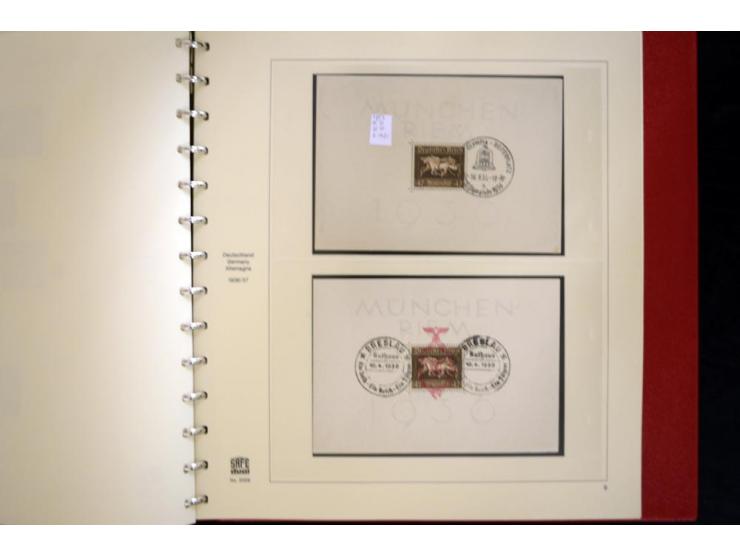 1924/45, gestempelte kpl. Sammlung, dabei Mi.-Nr. Bl.2 auf Briefausschnitt (Fotoattest H.-D. Schlegel BPP, 2015), teils etwas
