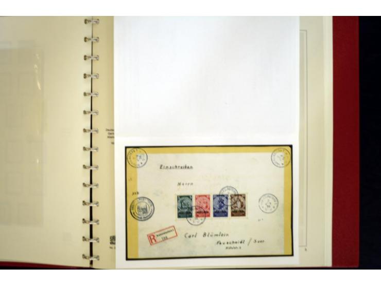 1924/45, gestempelte kpl. Sammlung, dabei Mi.-Nr. Bl.2 auf Briefausschnitt (Fotoattest H.-D. Schlegel BPP, 2015), teils etwas