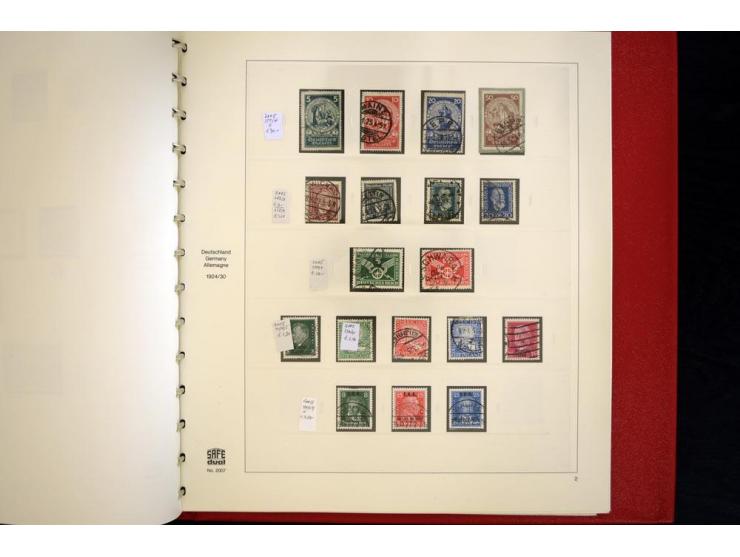 1924/45, gestempelte kpl. Sammlung, dabei Mi.-Nr. Bl.2 auf Briefausschnitt (Fotoattest H.-D. Schlegel BPP, 2015), teils etwas