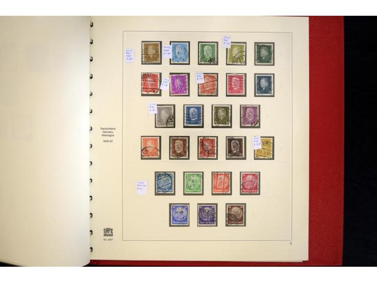 1924/45, gestempelte kpl. Sammlung, dabei Mi.-Nr. Bl.2 auf Briefausschnitt (Fotoattest H.-D. Schlegel BPP, 2015), teils etwas