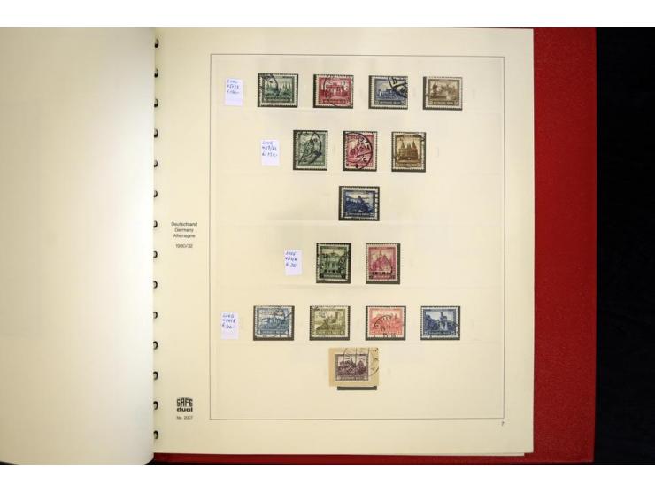1924/45, gestempelte kpl. Sammlung, dabei Mi.-Nr. Bl.2 auf Briefausschnitt (Fotoattest H.-D. Schlegel BPP, 2015), teils etwas