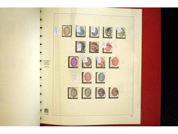 1924/45, gestempelte kpl. Sammlung, dabei Mi.-Nr. Bl.2 auf Briefausschnitt (Fotoattest H.-D. Schlegel BPP, 2015), teils etwas