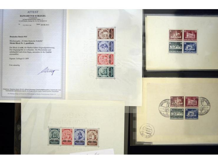 1930/36, hochwertige Partie Blockausgaben, dabei Block 1 je zweimal ungebraucht und gestempelt, Block 2 zweimal ungebraucht u