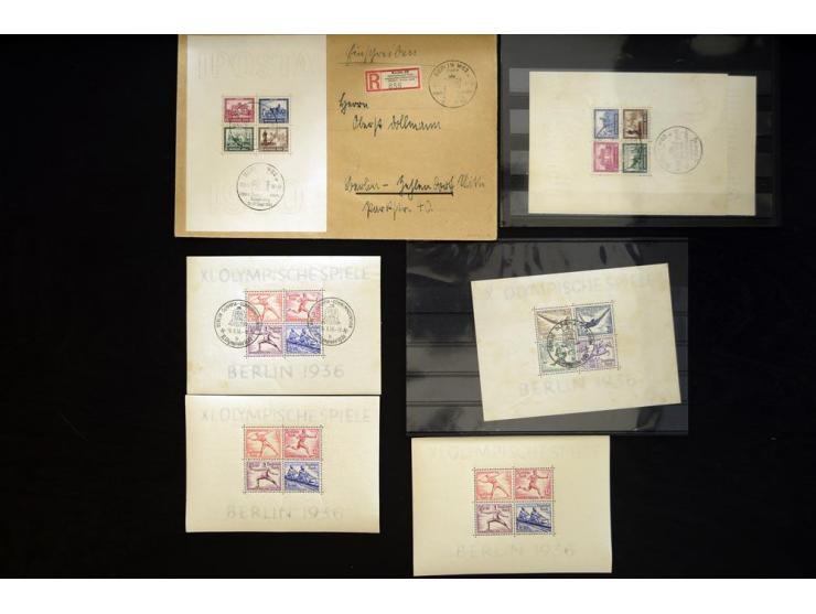 1930/36, hochwertige Partie Blockausgaben, dabei Block 1 je zweimal ungebraucht und gestempelt, Block 2 zweimal ungebraucht u