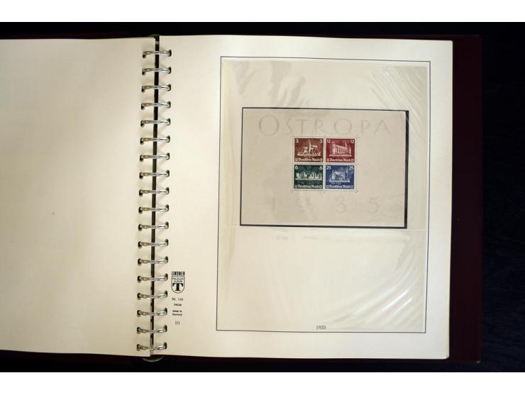 1933/45, postfrische und ungebrauchte Sammlung, in den Hauptnummern kpl., zusätzlich 4er-Blocks (u.a. Mi.-Nr. 556-64), Besond