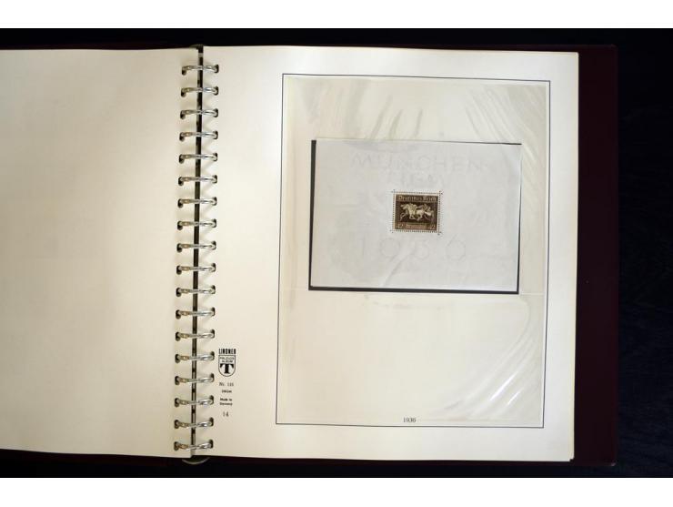 1933/45, postfrische und ungebrauchte Sammlung, in den Hauptnummern kpl., zusätzlich 4er-Blocks (u.a. Mi.-Nr. 556-64), Besond