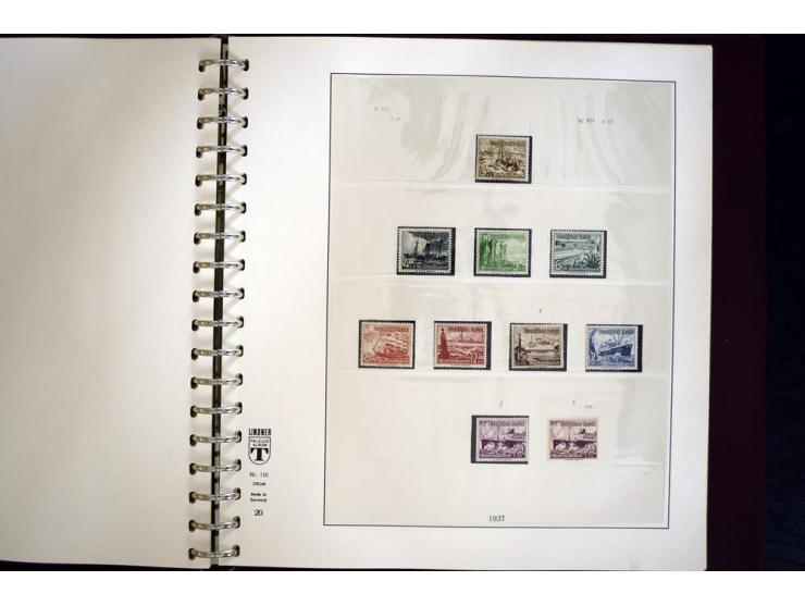 1933/45, postfrische und ungebrauchte Sammlung, in den Hauptnummern kpl., zusätzlich 4er-Blocks (u.a. Mi.-Nr. 556-64), Besond