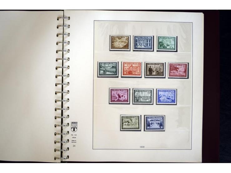 1933/45, postfrische und ungebrauchte Sammlung, in den Hauptnummern kpl., zusätzlich 4er-Blocks (u.a. Mi.-Nr. 556-64), Besond
