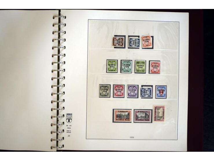 1933/45, postfrische und ungebrauchte Sammlung, in den Hauptnummern kpl., zusätzlich 4er-Blocks (u.a. Mi.-Nr. 556-64), Besond