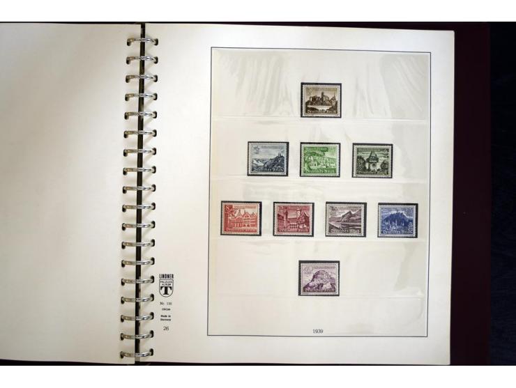 1933/45, postfrische und ungebrauchte Sammlung, in den Hauptnummern kpl., zusätzlich 4er-Blocks (u.a. Mi.-Nr. 556-64), Besond