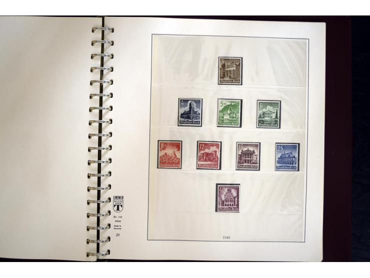 1933/45, postfrische und ungebrauchte Sammlung, in den Hauptnummern kpl., zusätzlich 4er-Blocks (u.a. Mi.-Nr. 556-64), Besond
