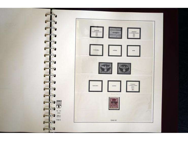 1933/45, postfrische und ungebrauchte Sammlung, in den Hauptnummern kpl., zusätzlich 4er-Blocks (u.a. Mi.-Nr. 556-64), Besond