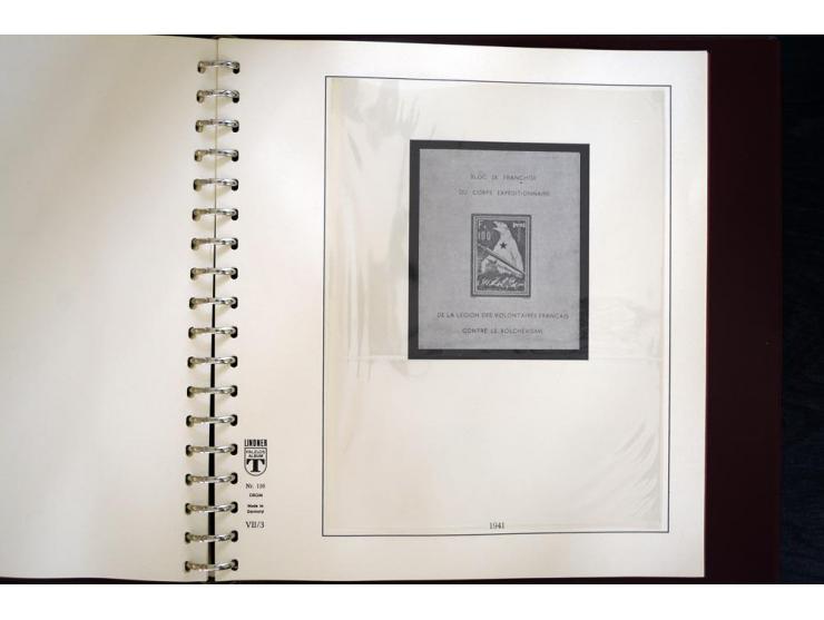 1933/45, postfrische und ungebrauchte Sammlung, in den Hauptnummern kpl., zusätzlich 4er-Blocks (u.a. Mi.-Nr. 556-64), Besond