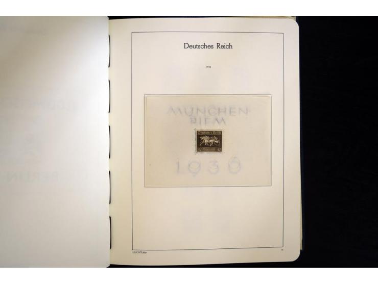 1933/45, postfrische und ungebrauchte Sammlung, in den Hauptnummern kpl., dazu etwas Besetzung II