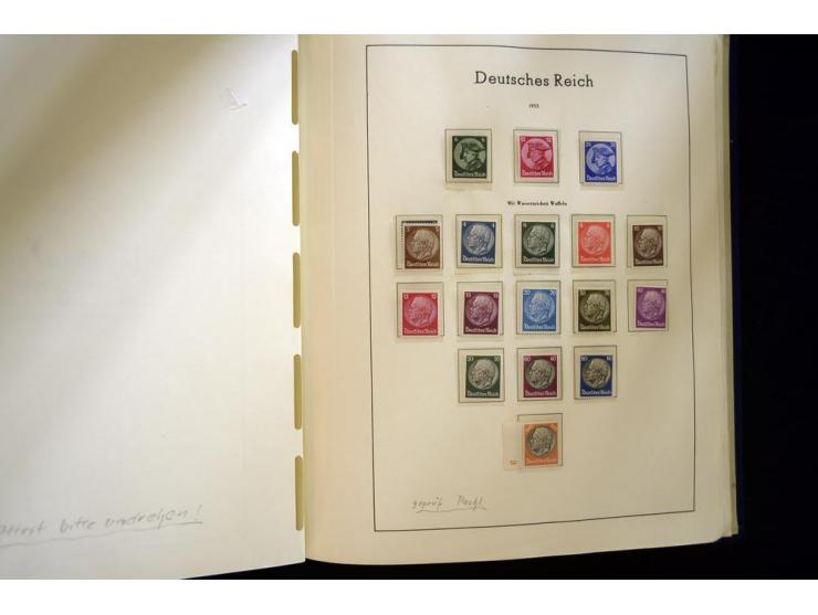 1933/45, postfrische und ungebrauchte, in den Hauptnummern kpl. Sammlung, dazu etwas Feld- und Inselpost