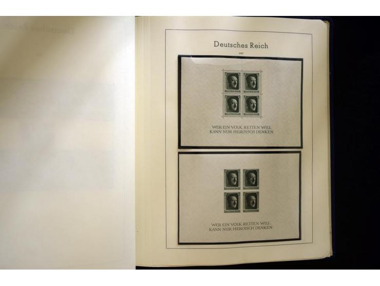 1933/45, postfrische und ungebrauchte, in den Hauptnummern kpl. Sammlung, dazu etwas Feld- und Inselpost