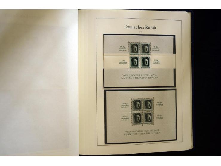 1933/45, postfrische und ungebrauchte, in den Hauptnummern kpl. Sammlung, dazu etwas Feld- und Inselpost