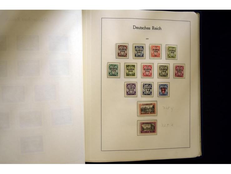 1933/45, postfrische und ungebrauchte, in den Hauptnummern kpl. Sammlung, dazu etwas Feld- und Inselpost