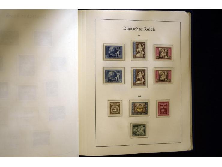 1933/45, postfrische und ungebrauchte, in den Hauptnummern kpl. Sammlung, dazu etwas Feld- und Inselpost