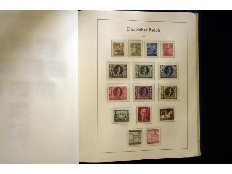 1933/45, postfrische und ungebrauchte, in den Hauptnummern kpl. Sammlung, dazu etwas Feld- und Inselpost
