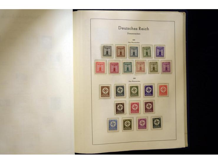 1933/45, postfrische und ungebrauchte, in den Hauptnummern kpl. Sammlung, dazu etwas Feld- und Inselpost
