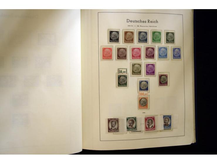 1933/45, postfrische und ungebrauchte, in den Hauptnummern kpl. Sammlung, dazu etwas Feld- und Inselpost