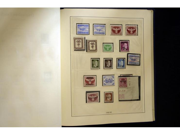 1933/45, postfrische und ungebrauchte, in den Hauptnummern kpl. Sammlung, dazu etwas Feld- und Inselpost