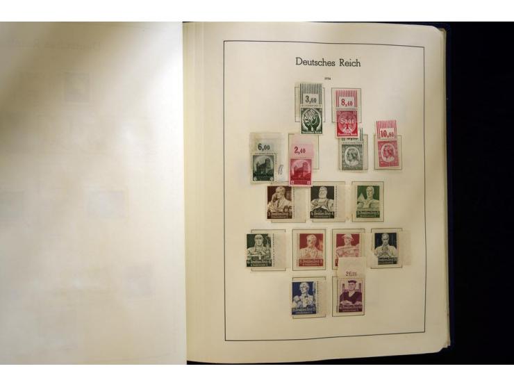 1933/45, postfrische und ungebrauchte, in den Hauptnummern kpl. Sammlung, dazu etwas Feld- und Inselpost