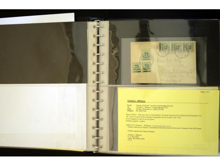 1917/1923, hochinteressante Sammlung mit über 160 Briefen, Karten und Ganzsachenkarten mit praktisch nur besseren Belegen, da