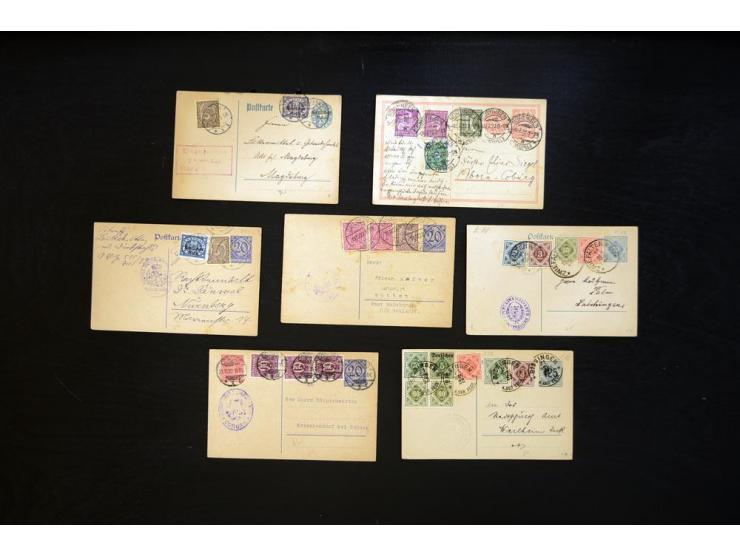 1920/1923, sehr umfangreicher Posten mit geschätzt 1000-1500 Briefen, Karten und Ganzsachen inkl. Dienstmarken-Frankaturen, d