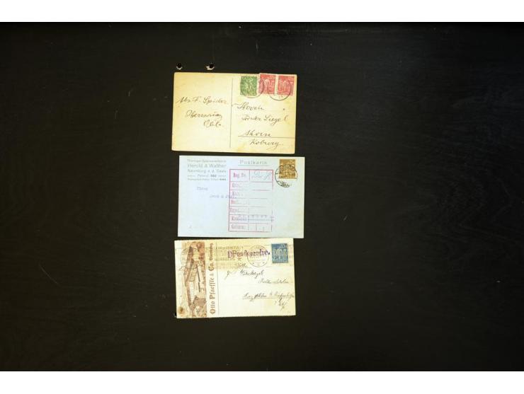 1920/1923, sehr umfangreicher Posten mit geschätzt 1000-1500 Briefen, Karten und Ganzsachen inkl. Dienstmarken-Frankaturen, d