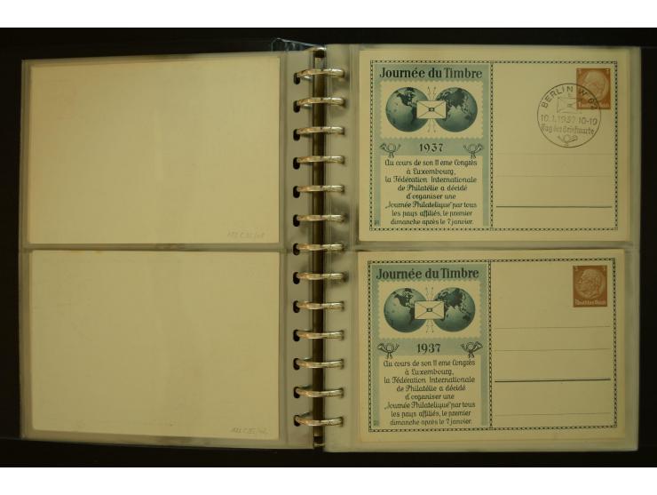 1921/1942, umfangreiche Sammlung mit ca. 450 ungebrauchten und gebrauchten Privatpost-Ganzsachenkarten mit Schwerpunkt III. R