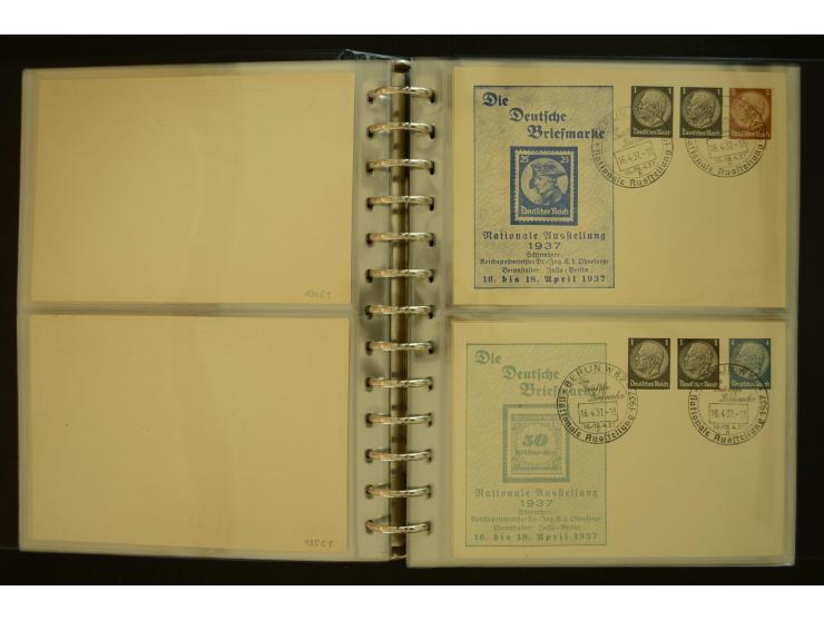 1921/1942, umfangreiche Sammlung mit ca. 450 ungebrauchten und gebrauchten Privatpost-Ganzsachenkarten mit Schwerpunkt III. R