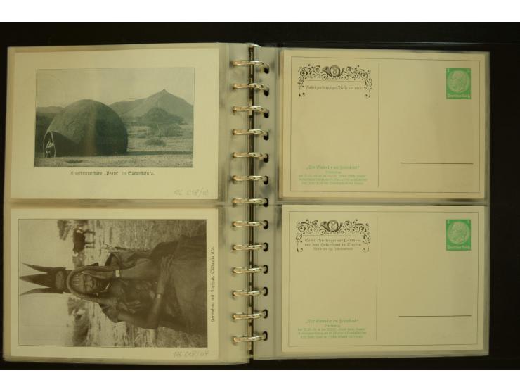 1921/1942, umfangreiche Sammlung mit ca. 450 ungebrauchten und gebrauchten Privatpost-Ganzsachenkarten mit Schwerpunkt III. R