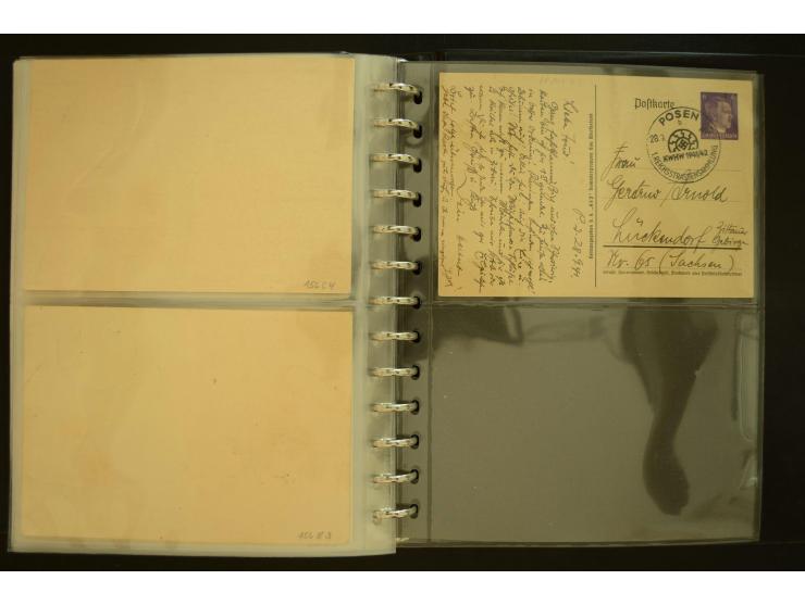 1921/1942, umfangreiche Sammlung mit ca. 450 ungebrauchten und gebrauchten Privatpost-Ganzsachenkarten mit Schwerpunkt III. R