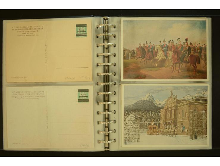 1921/1942, umfangreiche Sammlung mit ca. 450 ungebrauchten und gebrauchten Privatpost-Ganzsachenkarten mit Schwerpunkt III. R