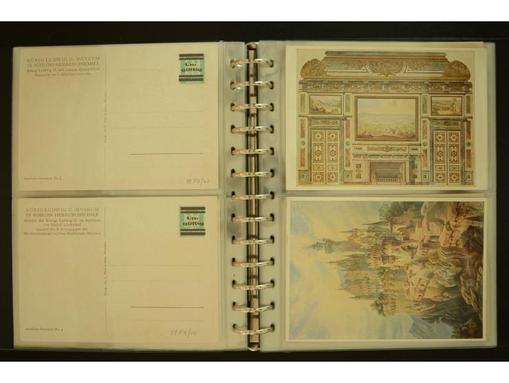 1921/1942, umfangreiche Sammlung mit ca. 450 ungebrauchten und gebrauchten Privatpost-Ganzsachenkarten mit Schwerpunkt III. R
