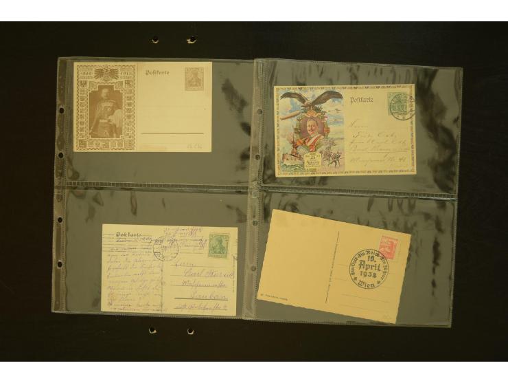 1921/1942, umfangreiche Sammlung mit ca. 450 ungebrauchten und gebrauchten Privatpost-Ganzsachenkarten mit Schwerpunkt III. R