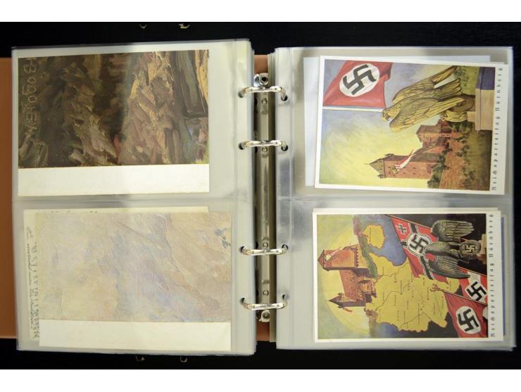 PROPAGANDAKARTEN: 1919/1945, umfangreiche Sammlung mit  über 1000 ungebrauchten und gebrauchten Karten inkl. einigen Werbe- u