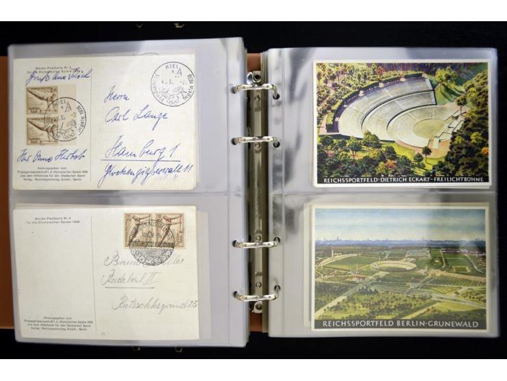 PROPAGANDAKARTEN: 1919/1945, umfangreiche Sammlung mit  über 1000 ungebrauchten und gebrauchten Karten inkl. einigen Werbe- u