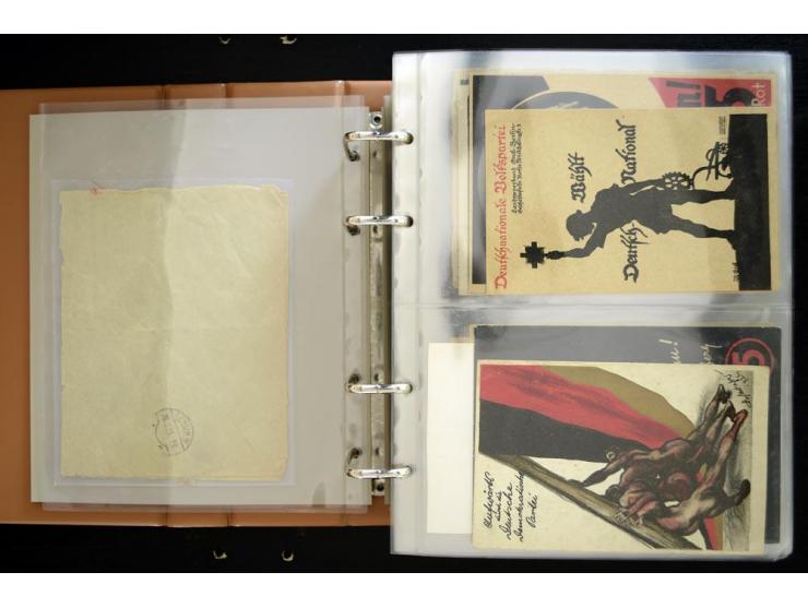 PROPAGANDAKARTEN: 1919/1945, umfangreiche Sammlung mit  über 1000 ungebrauchten und gebrauchten Karten inkl. einigen Werbe- u