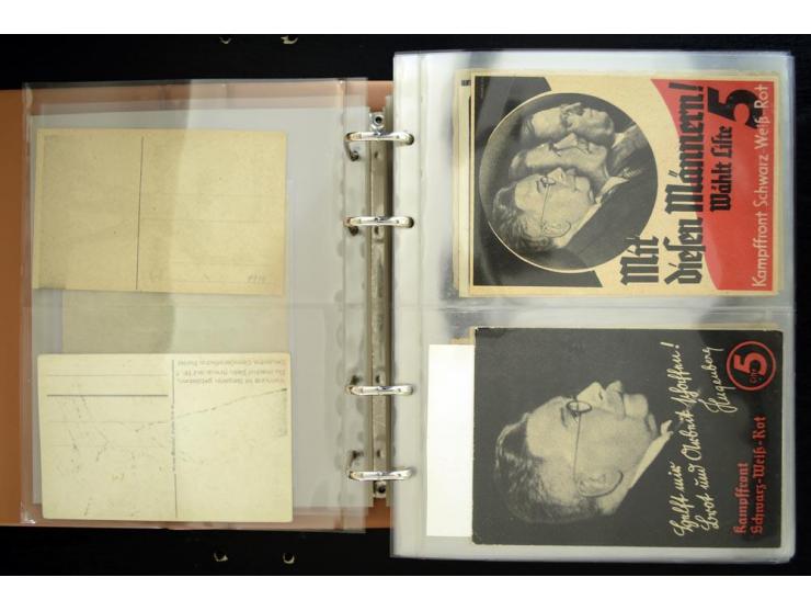 PROPAGANDAKARTEN: 1919/1945, umfangreiche Sammlung mit  über 1000 ungebrauchten und gebrauchten Karten inkl. einigen Werbe- u